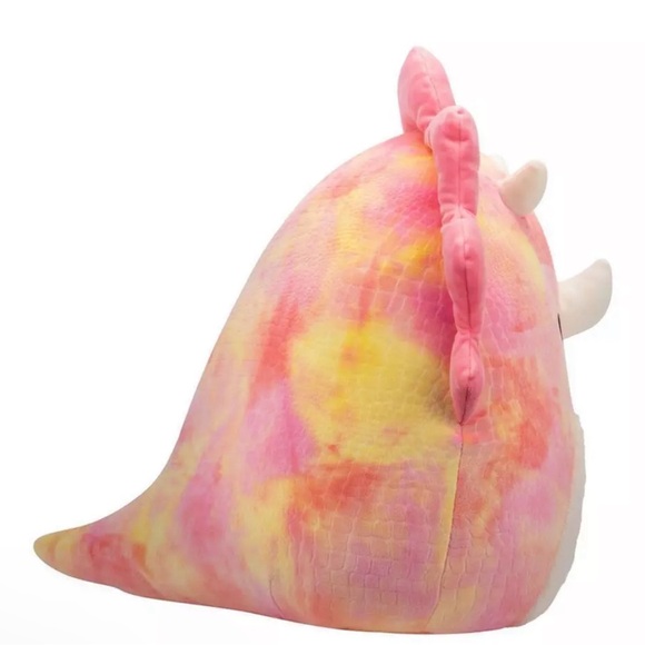 Squishmallows 16" Trinity Pink Tie-Dye Triceratops with Fuzzy Belly Large Plush - Picture 4 of 12